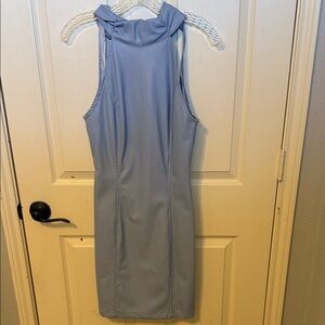 Kendall & Kylie Sky Blue Sleeveless Midi Dress